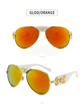 Load image into Gallery viewer, Brand Design Women Men Sunglasses Oversized Frame Leather Sun Glasses Man Hip Hop High Huality Male Female 2150 UV400