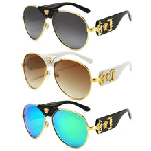 Load image into Gallery viewer, Brand Design Women Men Sunglasses Oversized Frame Leather Sun Glasses Man Hip Hop High Huality Male Female 2150 UV400