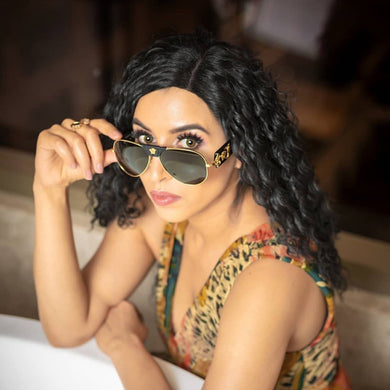 Brand Design Donna Uomo Occhiali da sole Occhiali da sole in pelle con montatura oversize Uomo Hip Hop Alta Huality Maschio Femmina 2150 UV400 