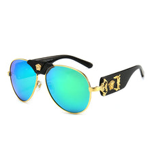 Load image into Gallery viewer, Brand Design Women Men Sunglasses Oversized Frame Leather Sun Glasses Man Hip Hop High Huality Male Female 2150 UV400
