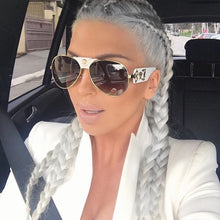 Load image into Gallery viewer, Brand Design Women Men Sunglasses Oversized Frame Leather Sun Glasses Man Hip Hop High Huality Male Female 2150 UV400