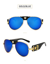 Load image into Gallery viewer, Brand Design Women Men Sunglasses Oversized Frame Leather Sun Glasses Man Hip Hop High Huality Male Female 2150 UV400