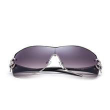 Load image into Gallery viewer, Brand Designer Diamond Sunglasses Crystal Diamond Sunglasses for Women One Piece Shades Visor Oculos Top