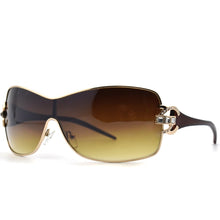 Load image into Gallery viewer, Brand Designer Diamond Sunglasses Crystal Diamond Sunglasses for Women One Piece Shades Visor Oculos Top