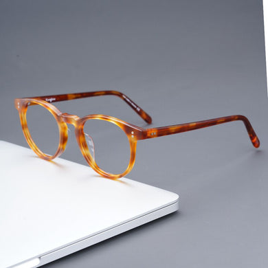 Brand Designer Eyeglasses Frame Women's Round Glasses Frame for Men Retro Optical Prescription EyewearFrame