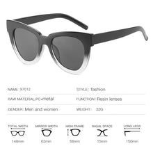 Load image into Gallery viewer, Brand Designer Large Frame Cat Eye Sunglasses Women  Gradient Sun Glasses Retro Cat Eye Sunglass Oculos De Sol Gafas UV400