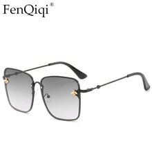 Load image into Gallery viewer, Brand Designer  Trend Square Gradient Large Frame Sunglass Frame Unisex  Brand Sunglasses Women