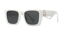 Load image into Gallery viewer, Brand Designer Vintage Sunglasses Men Women Black Square Eyewear B Letter Sun Glasses Shades With Neck Chain Lanyard