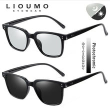 Load image into Gallery viewer, Brand Designer Photochromic Sunglasses Men Polarized Day Night Vision Driving Glasses Women Retro Rivets Frame zonnebril heren