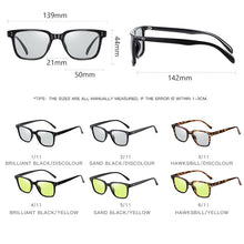 Load image into Gallery viewer, Brand Designer Photochromic Sunglasses Men Polarized Day Night Vision Driving Glasses Women Retro Rivets Frame zonnebril heren