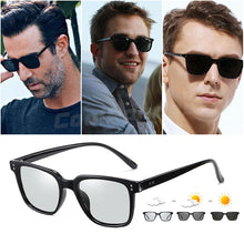 Load image into Gallery viewer, Brand Designer Photochromic Sunglasses Men Polarized Day Night Vision Driving Glasses Women Retro Rivets Frame zonnebril heren