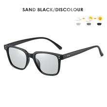 Load image into Gallery viewer, Brand Designer Photochromic Sunglasses Men Polarized Day Night Vision Driving Glasses Women Retro Rivets Frame zonnebril heren
