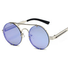 Load image into Gallery viewer, Brand Designer Round Steampunk Sunglasses Men Women Classic Retro Vintage Sun Glasses Male Female Black Driving Eyewear