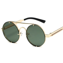 Load image into Gallery viewer, Brand Designer Round Steampunk Sunglasses Men Women Classic Retro Vintage Sun Glasses Male Female Black Driving Eyewear
