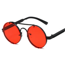 Load image into Gallery viewer, Brand Designer Round Steampunk Sunglasses Men Women Classic Retro Vintage Sun Glasses Male Female Black Driving Eyewear