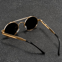 Load image into Gallery viewer, Brand Designer Round Steampunk Sunglasses Men Women Classic Retro Vintage Sun Glasses Male Female Black Driving Eyewear