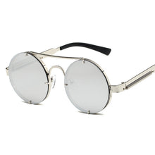 Load image into Gallery viewer, Brand Designer Round Steampunk Sunglasses Men Women Classic Retro Vintage Sun Glasses Male Female Black Driving Eyewear