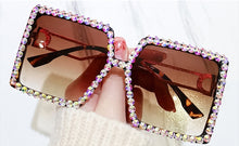 Load image into Gallery viewer, Brand Designer Square Sunglasses Women 2023  Rhinestone Sun Glasses Summer Shades Oversized Eyeglasses Female