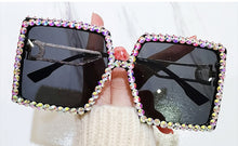 Load image into Gallery viewer, Brand Designer Square Sunglasses Women 2023  Rhinestone Sun Glasses Summer Shades Oversized Eyeglasses Female