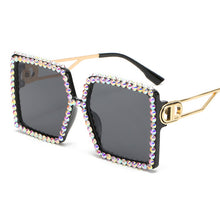 Load image into Gallery viewer, Brand Designer Square Sunglasses Women 2023  Rhinestone Sun Glasses Summer Shades Oversized Eyeglasses Female