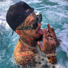 Load image into Gallery viewer, Brand Designer Square Ladies Blue Sky Shades  Sun Glasses Rectangle Stylish UV400 Punk Sunglasses For Men