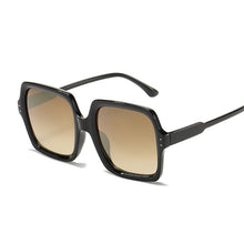 Load image into Gallery viewer, Brand Designer Square Sunglasses Women Big Frame  Sun Glasses Female  Gradient Champagne Black Oculos De Sol