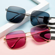 Load image into Gallery viewer, Brand Designer Square Sunglasses Women Big Frame  Sun Glasses Female  Metal Vintage Lunette De Soleil Femme