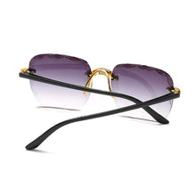 Load image into Gallery viewer, Brand Designer Square Sunglasses Women Big Frame  Sun Glasses Female Vintage Rimless Gradient Lunette De Soleil Femme