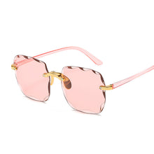 Load image into Gallery viewer, Brand Designer Square Sunglasses Women Big Frame  Sun Glasses Female Vintage Rimless Gradient Lunette De Soleil Femme