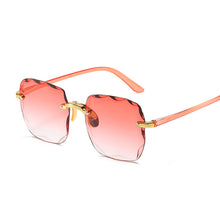 Load image into Gallery viewer, Brand Designer Square Sunglasses Women Big Frame  Sun Glasses Female Vintage Rimless Gradient Lunette De Soleil Femme
