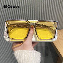 Load image into Gallery viewer, Brand Designer Sunglasses Women Summer Large frame  Square Shades Sun Glasses Green Vintage Eyeglasses Oculos