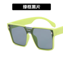 Load image into Gallery viewer, Brand Designer Sunglasses Women Summer Large frame  Square Shades Sun Glasses Green Vintage Eyeglasses Oculos