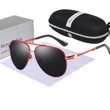 Carica l'immagine nel visualizzatore di Gallery, Brand Designer UV400 Sunglasses Polarized Men high quality Driving Glasses Eyewear Metal Rimless Retro Gafas De Sol Hombre