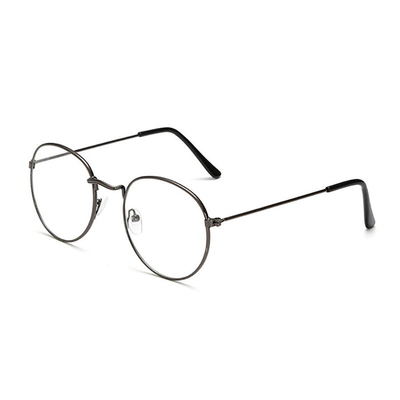 Brand Designer Woman Glasses Optical Frames Metal Round Glasses Frame Clear lens Eyeweare Black Silver Gold Eye Glasses Oval