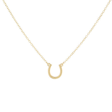 Brand Fashion Gold Silver Horseshoe Necklace Women Jewelry U Shaped Horse Hoof Pendant Necklaces Lobster Clasp Chain Necklaces