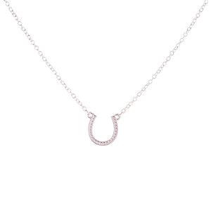 Brand Fashion Gold Silver Horseshoe Necklace Women Jewelry U Shaped Horse Hoof Pendant Necklaces Lobster Clasp Chain Necklaces