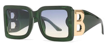 Load image into Gallery viewer, Brand Green Sunglasses Women 2023  Overszied Sunglasses For Men Large Big Frame Square Glasses UV400 Brown Oculos