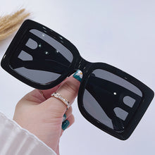 Load image into Gallery viewer, Brand Square Sunglasses Woman Mirror Black Gradient Sun Glasses Female Big Frame Modern Retro Eyewear Oculos De Sol