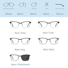 Carica l&#39;immagine nel visualizzatore di Gallery, Brand Glasses Unisex Anti Blue Light Glasses Photochromic Computer Glasses Optical Eyeglasses Frame for Men Women 52051