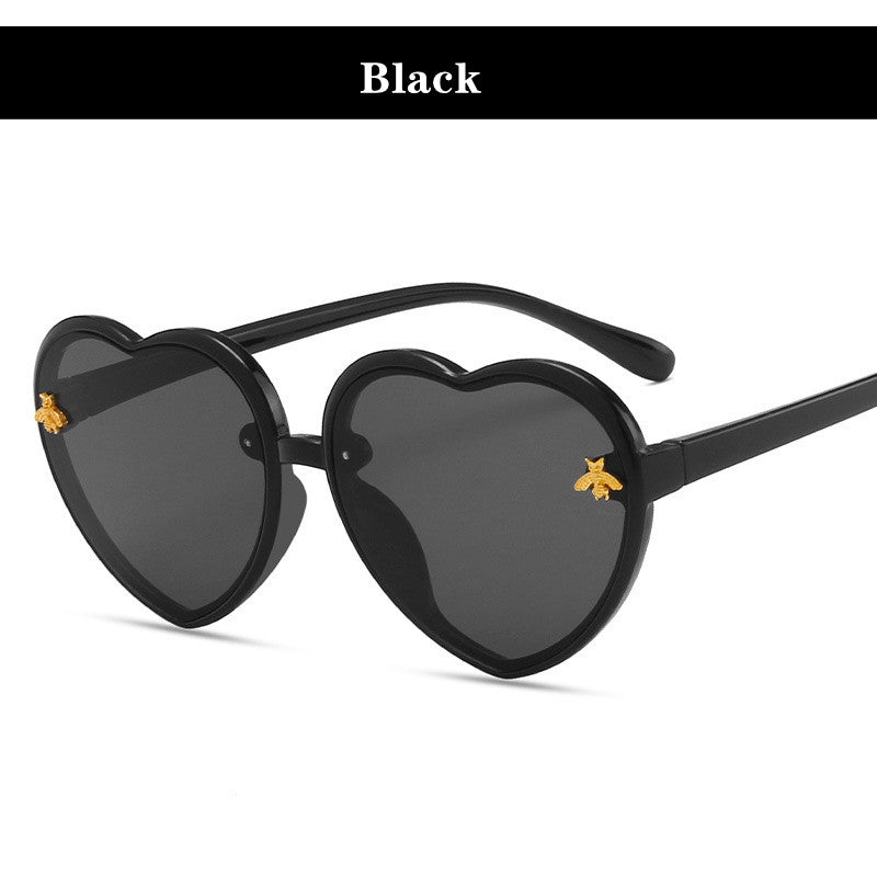 Brand Heart Kids Sunglasses 2023 Children Retro Pink Cartoon Sun Glasses Frame Girls Boys Baby Sunglasses UV400 Eyewear