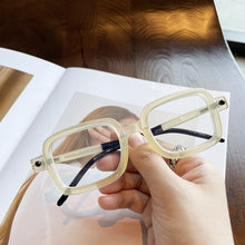 Load image into Gallery viewer, Brand  Men Black Thick frame Square Clear Len Glasses Featured Points Spectacles Vintage Glasses Women Optical Eyeglasses