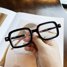 Load image into Gallery viewer, Brand  Men Black Thick frame Square Clear Len Glasses Featured Points Spectacles Vintage Glasses Women Optical Eyeglasses