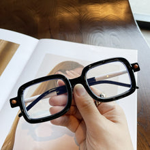 Load image into Gallery viewer, Brand  Men Black Thick frame Square Clear Len Glasses Featured Points Spectacles Vintage Glasses Women Optical Eyeglasses