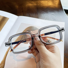 Load image into Gallery viewer, Brand  Men Black Thick frame Square Clear Len Glasses Featured Points Spectacles Vintage Glasses Women Optical Eyeglasses