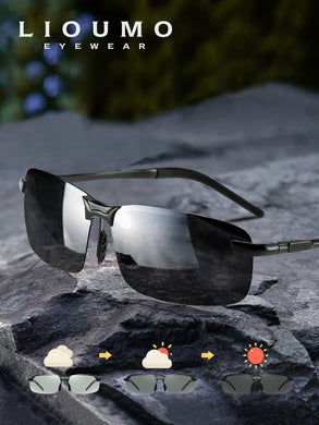 Brand 20232 Chameleon Dark Men Sunglasses Photochromic Polarized Sun Glasses For Male UV400 Eyes Protection Driving Shades