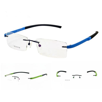 Brand TR90 Rimless Eyeglass Frames myopia Rx able Men Women Unisex lightweight Glasses Spectacles