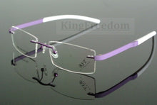 Load image into Gallery viewer, Brand TR90 Rimless Eyeglass Frames myopia Rx able Men Women Unisex lightweight Glasses Spectacles