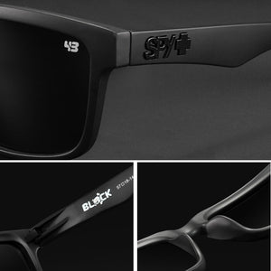 Brand men Square Sunglasses HD Polarized  Sun Glasses Reflective Coating Mirror lens Green UV400 Spy+ With Case