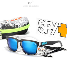 Load image into Gallery viewer, Brand men Square Sunglasses HD Polarized  Sun Glasses Reflective Coating Mirror lens Green UV400 Spy+ With Case