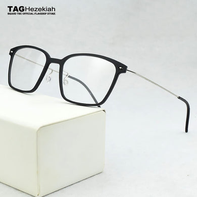Brand Optical Eye Glasses Frame Men Ultralight Square Prescription Eyeglasses Plastic Titanium TR90 transparent Spectacle frame